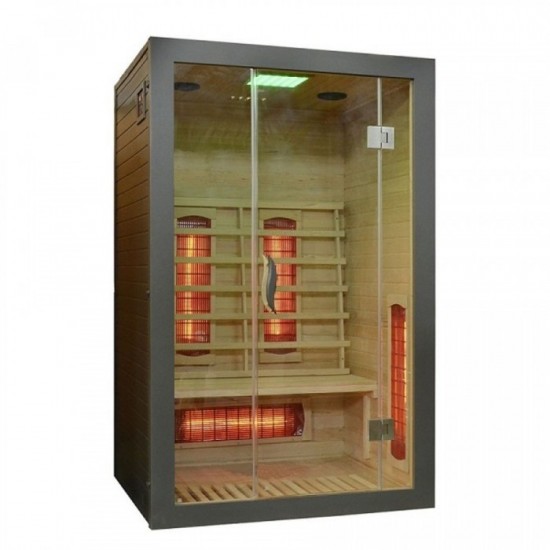 Infraraudonųjų Spindulių Pirtis AMO-EA2R GRIGIO 121x106x192 cm. Infraraudonųjų Spindulių Pirtis AMO-EA2R GRIGIO 121x106x192 cm.