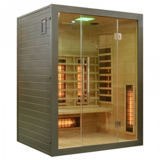 Infraraudonųjų Spindulių Pirtis AMO-EA3R GRIGIO 150x120x190cm Infraraudonųjų Spindulių Pirtis AMO-EA3R GRIGIO 150x120x190cm
