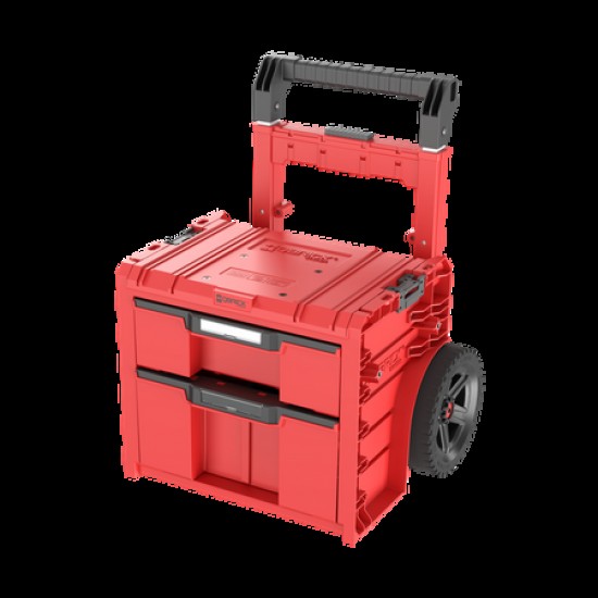 Įrankių dėžė su ratukais PRO 2.0 PLUS, 2 stalčiai, QBRICK