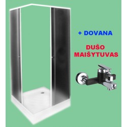 IŠPARDAVIMAS! Dušo kabina ZK90 FABRIC DOVANA dušo maišytuvas A1203