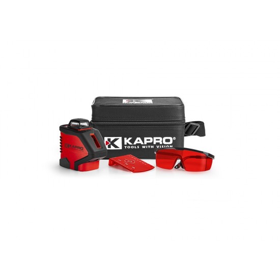 Kapro lazerinis matuoklis raudonas 360° Kapro lazerinis matuoklis raudonas 360°