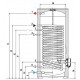 Karšto vandens šildytuvas Ferroli Ecounit F200-1C, 2,08 m2 su kaitinimo el. 1,5kw