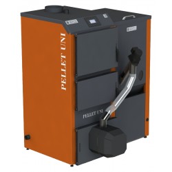 Katilas granul. PELLET UNI 20 su 20kW degikliu ir 320 l talpa su KIPI ROT degikliu