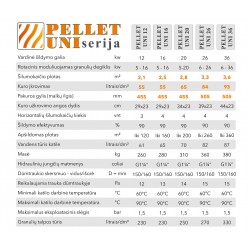 Katilas granulinis Pellet uni 26 su 20 kW Kipi Rot Power degikliu ir 320 l talpa