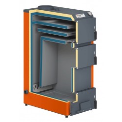 Katilas kieto kuro EKON MAX 30 30 kW didesnė pakura ir šilumokaitis