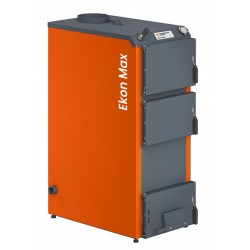 Katilas kieto kuro EKON MAX 30 30 kW didesnė pakura ir šilumokaitis