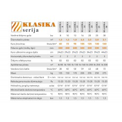 Katilas kieto kuro KLASIKA 10 10kW