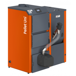 Katilas PELLET UNI 16 su KIPI ROT POWER 16 kW degikliu ir 230 l talpa
