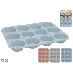 Kepimo forma silikoninė 12vnt keksiukams 32*24*3cm