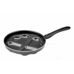 Keptuvė 24cm 4 blynams širdelė RAVELLI 100 PAD24HR