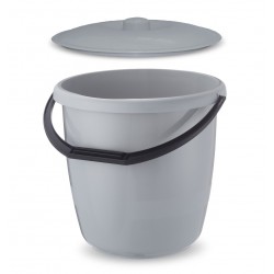 Kibiras 12L plast. su dangčiu 'Delta' 4202 ART