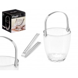 Kibirėlis ledukams stikl. 800ml Vivalto