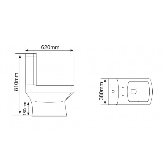 Klozetas STYLO 213 RIMLESS