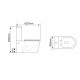 Klozetas VERSO 063 RIMLESS