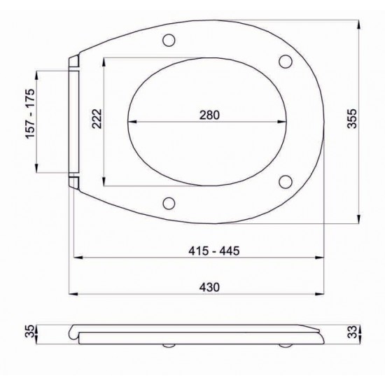 Klozeto dangtis MA-012A