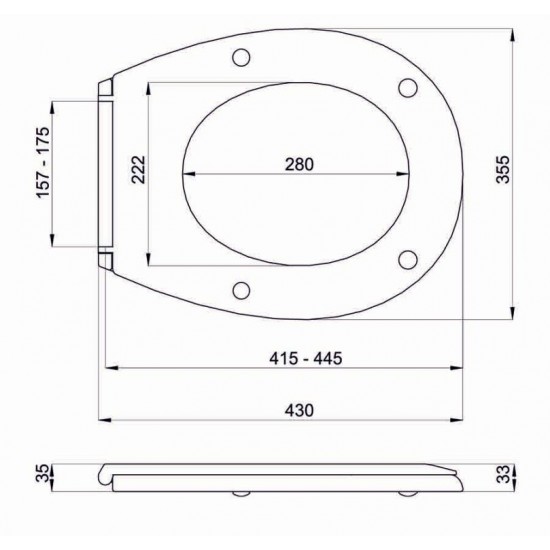 Klozeto dangtis MA-012AW