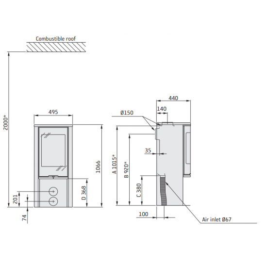 Krosnelė CONTURA C510:1 G Style, baltos spalvos, aliuminio viršus (798970, 998597)