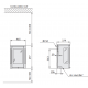 Krosnelė Contura C856GW:1 STYLE, balta, montuojama ant sienos (998856, 998664)