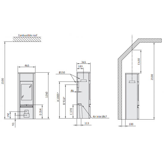 Krosnelė CONTURA C890:1 Style, korpusas juodos spalvos, kompl (998593, 998662, 998655)