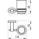 Laikiklis Ravak Chrome, CR 210.00 su stikline Laikiklis Ravak Chrome, CR 210.00 su stikline