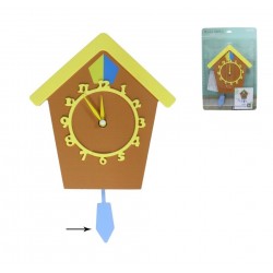 Laikrodis plast. sieninis 24*25cm EVA HOME