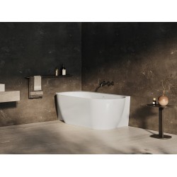 Laisvai pastatoma vonia Ravak Freedom Corner II Tec 175x86, L balta su chromuotais priedais