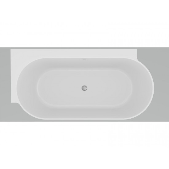 Laisvai pastatoma vonia Ravak Freedom Corner II Tec 175x86, L balta su chromuotais priedais