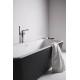 Laisvai statoma akrilinė vonia Ideal Standard Dea Duo 170x75cm, su click-clack vožtuvu, vidus baltas/išorė matinė juoda
