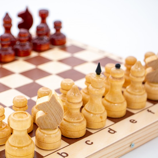 Lakuoti šachmatai 29x29x1,9 cm