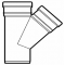 Lauko kanalizacijos trišakis Wavin, d , 200-110, 45*