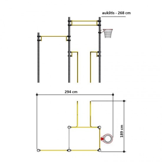 Lauko sporto treniruoklis SANRO BASIC EXPERT