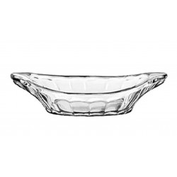 Lėkštė serviravimui stikl. 23*11*3.5cm ovali 1625