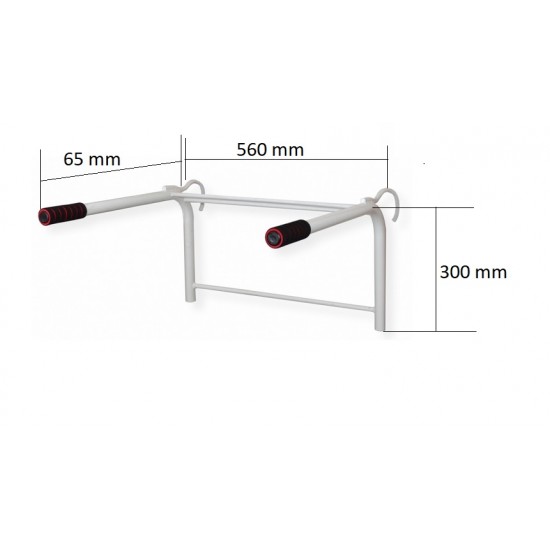 Lygiagretės pakabinamos ant švediškos sienelės SANRO KR-06, iki 120kg