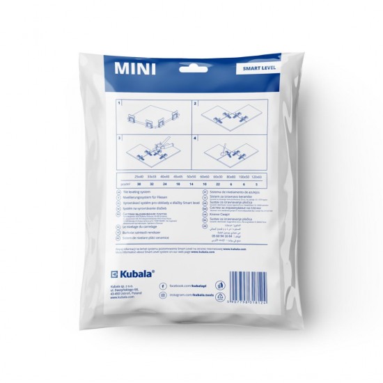 Lyginimo sistema Kubala mini, 1mm. 100 vnt.
