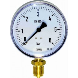 Manometras KFM, 1/2'', 16 bar M100, su patikra