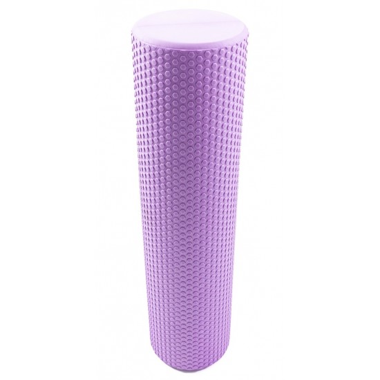 Masažinis jogos volas SANRO Foam roll 60*15cm Šviesiai violetinis