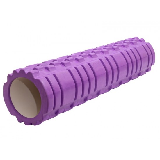 Masažinis jogos volas SANRO KP-260 14*60cm Violetinis