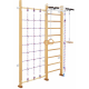 Medinė švediška gimnastikos sienelė SANRO CLIMBER natūrali, 243x174cm Medinė švediška gimnastikos sienelė SANRO CLIMBER natūrali, 243x174cm