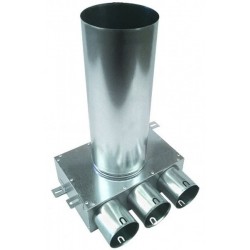 Metalinė dėžutė difuzoriui Prodmax, 3x75/125