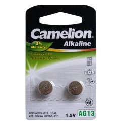 Mikro elementas be gyvsidabrio, LR44/AG13, 1,5V, CAMELION, 2 vnt.