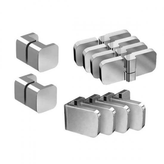 Montavimo rinkinys dušo kabinoms ir sienelėms Ravak Brilliant ir Walk-In, B SET, BSRV4, BSKK4-80, 90 chromas Montavimo rinkinys dušo kabinoms ir sienelėms Ravak Brilliant ir Walk-In, B SET, BSRV4, BSKK4-80, 90 chromas