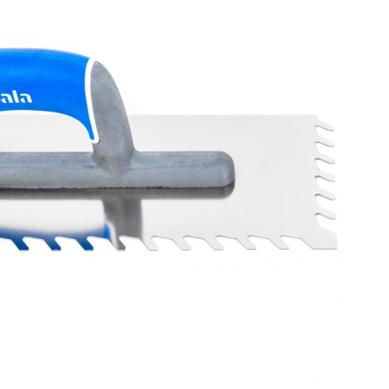 Nerūdijančio plieno mentė su pasvirusia įpjova 130X270 mm. Nerūdijančio plieno mentė su pasvirusia įpjova 130X270 mm.