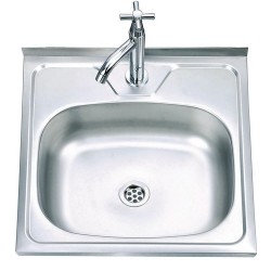 Nerūdijančio plieno plautuvė D5050A uždedama su sifonu 0.6 mm