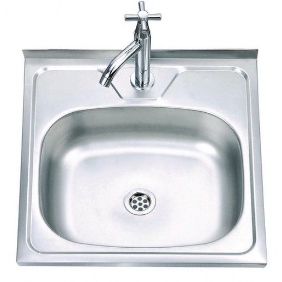 Nerūdijančio plieno plautuvė D5050A uždedama su sifonu 0.6 mm