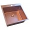 Nerūdijančio plieno plautuvė D5050HC COPPERY su sifonu