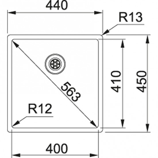 Nerūdijančio plieno plautuvė Franke Box, BXX 210/110-40, rankinis ventilis Nerūdijančio plieno plautuvė Franke Box, BXX 210/110-40, rankinis ventilis