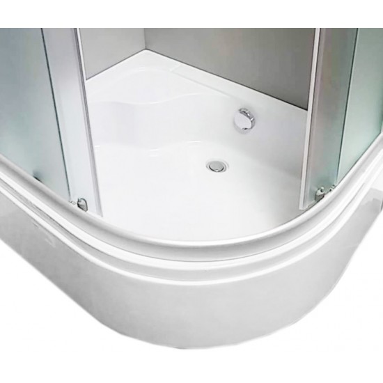 Padas dušo kabinai pusiau gilus 100x80 kairinis