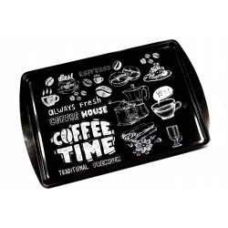 Padėklas met. 37*24cm COFFEE
