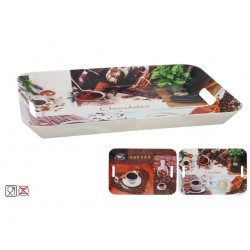 Padėklas plast. 41*28cm 29110 COFFEE