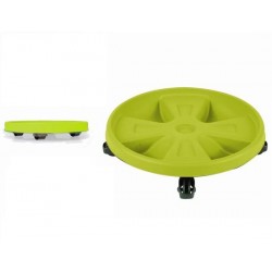Padėklas vazonui plast. su ratukais 28cm